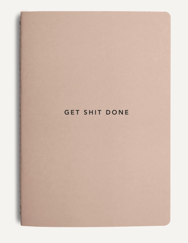 MiGoals A5 Get Shit Done l Notebook, Soft Cover - Just Peachy