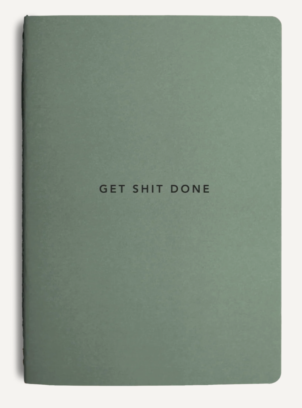 MiGoals A5 Get Shit Done l Notebook, Soft Cover - Sea Green