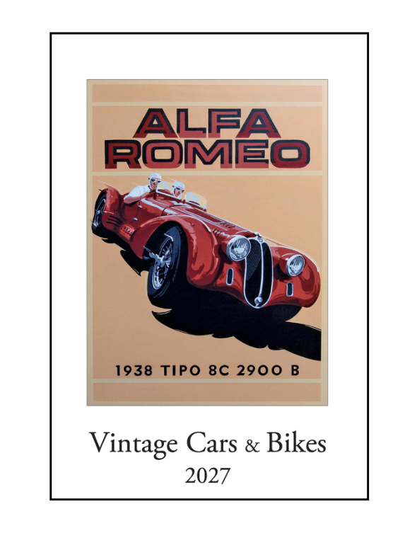 IFI 2027 Art Calendar - Large - Vintage Cars