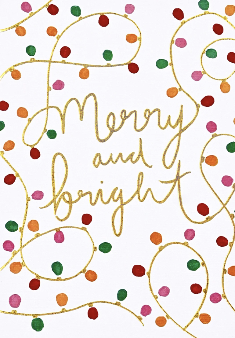 Mini Boxed Christmas Cards - Merry And Bright