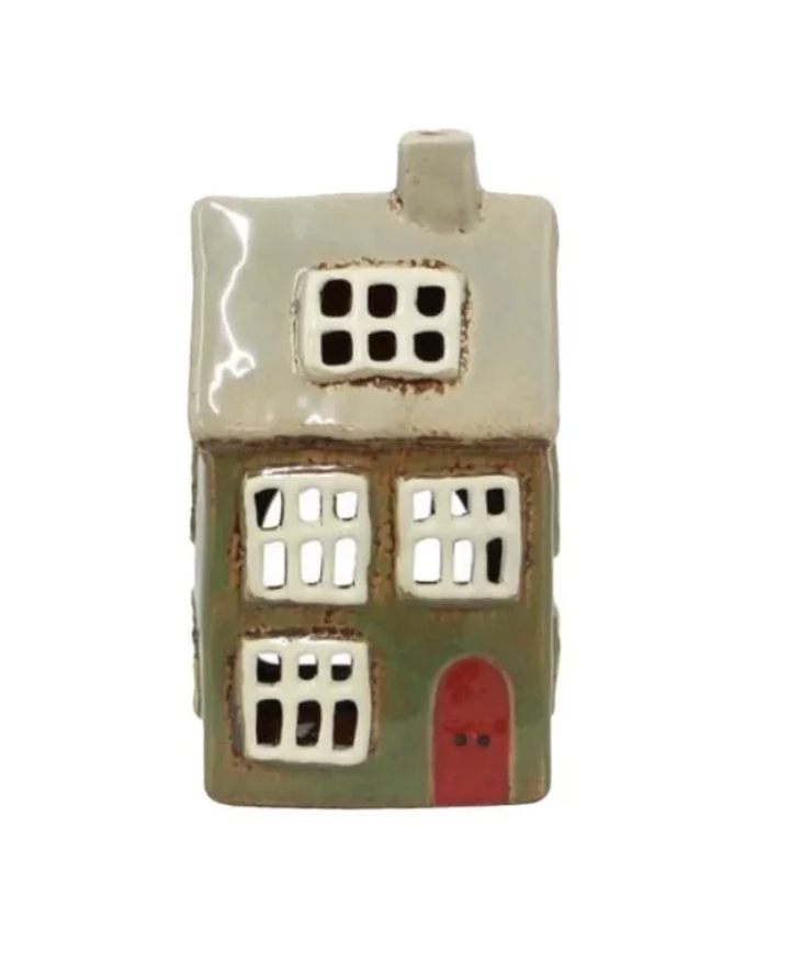 Alsace Tea Light House - Christmas Green