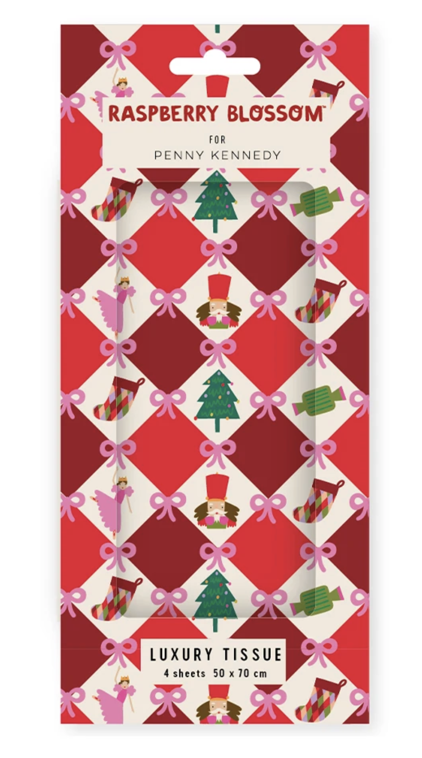 Tissue Paper (4 Sheets) - Nutcracker Harlequin