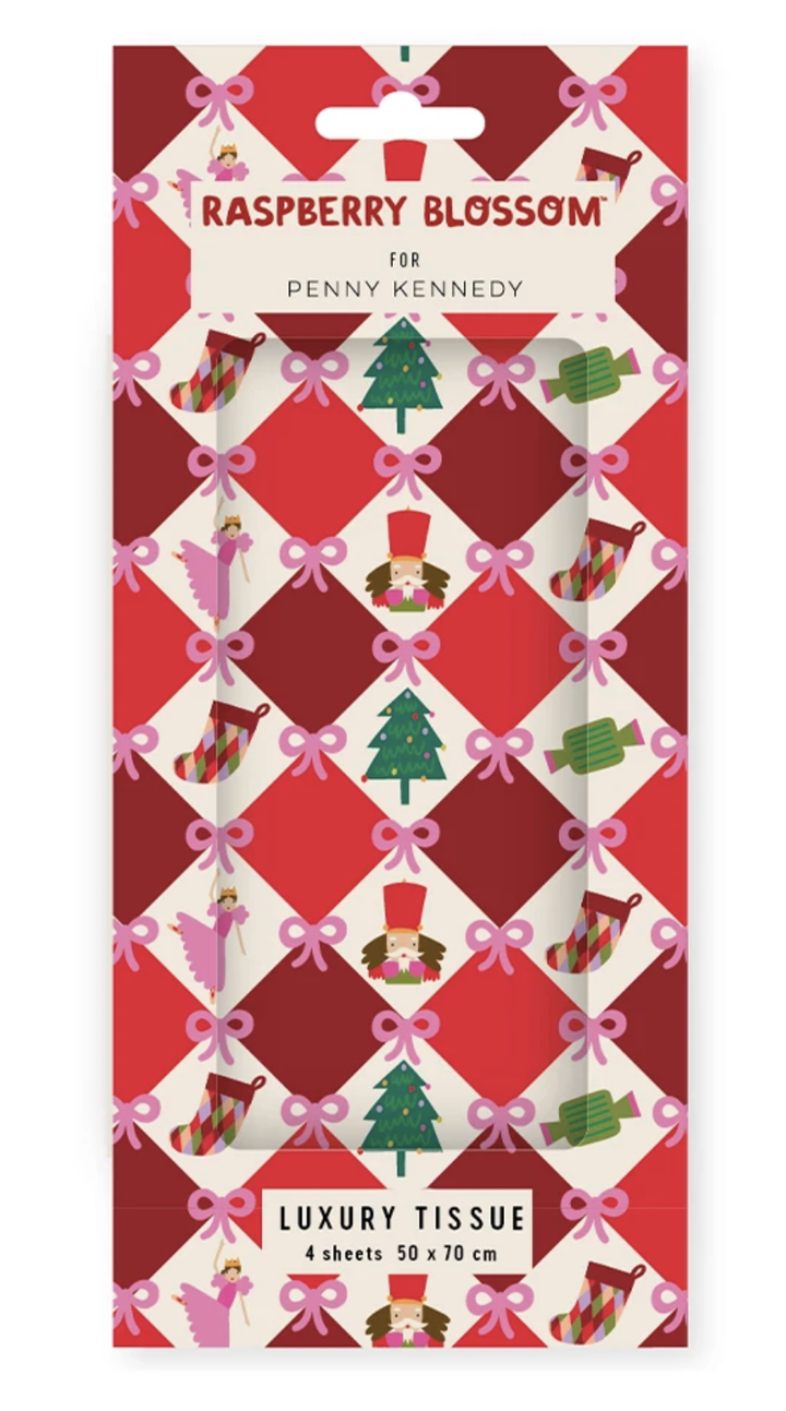 Tissue Paper (4 Sheets) - Nutcracker Harlequin