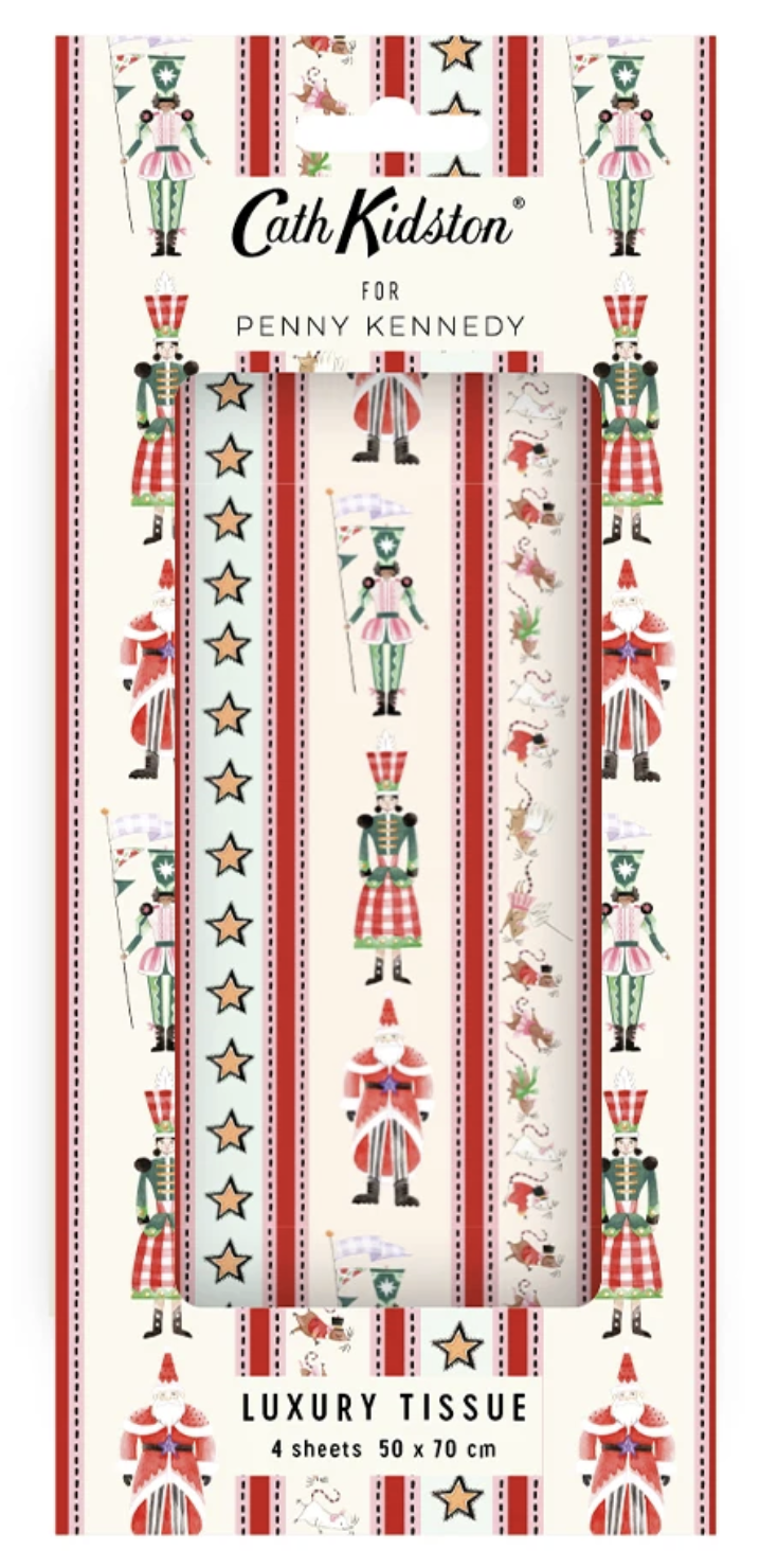 Tissue Paper (4 Sheets) - Nutcracker Stripe