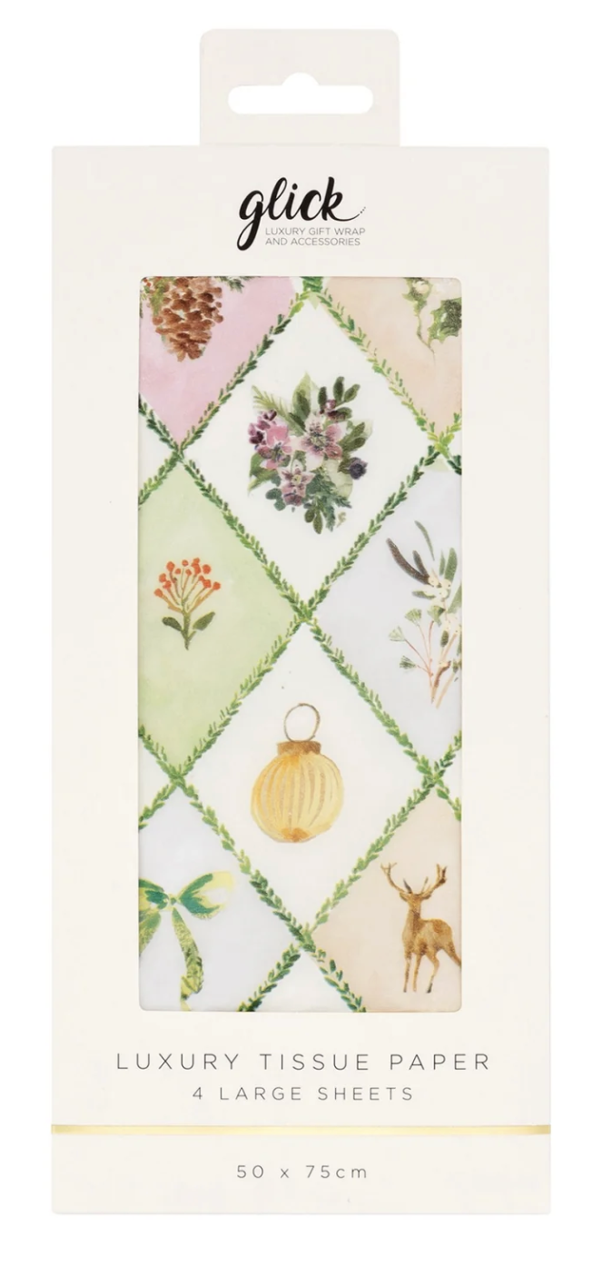 Christmas Tissue Paper - Winter Weave Pine Mist