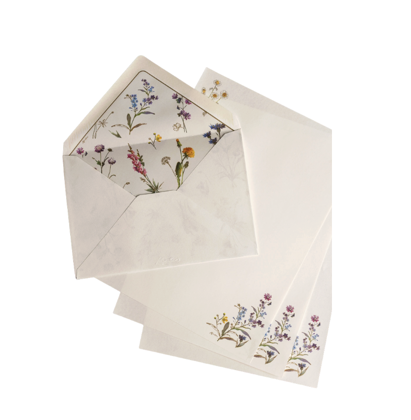 Kartos Small Writing Set with Envelopes - Wild Flowers