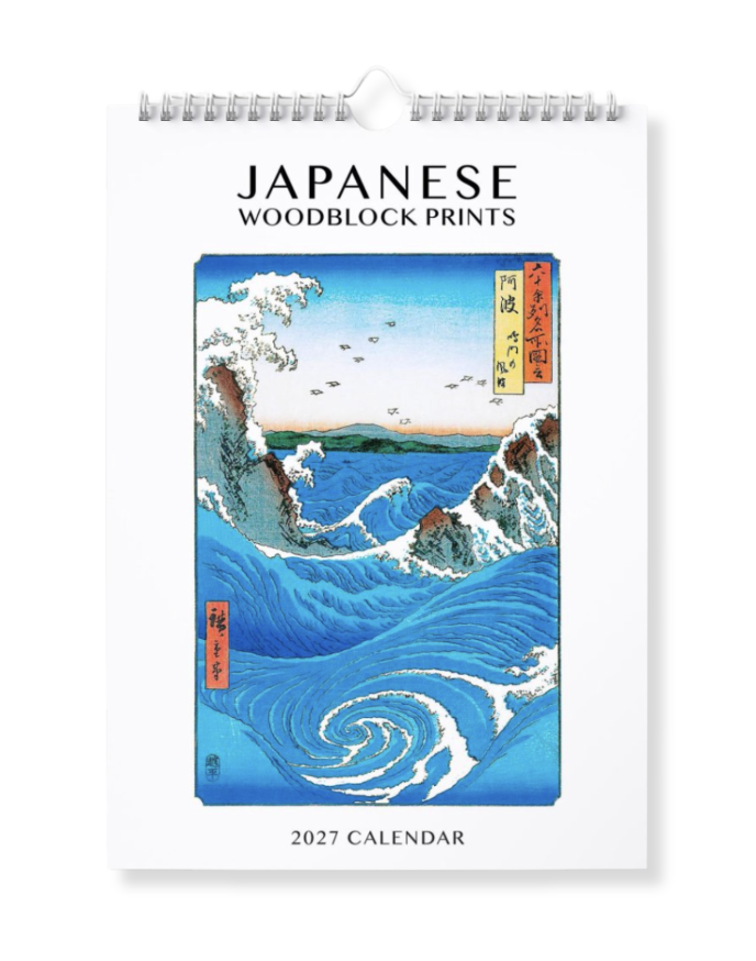 2027 Large Wall Calendar - Japanese Woodblock Prints