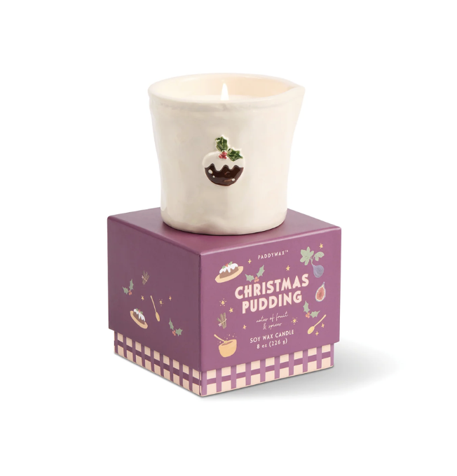 Bistro Ceramic Candle Christmas Pudding - Fruit & Spices