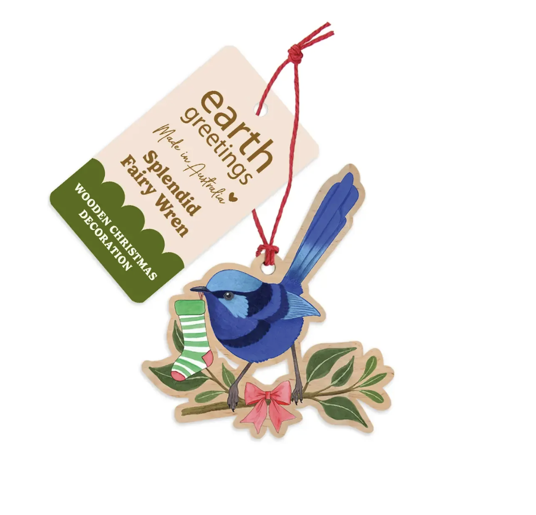 Earth Greetings - Christmas Decoration - Splendid Fairy Wren