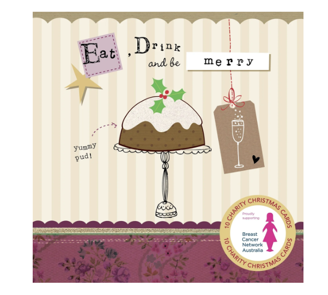 Christmas Card Wallet - BCNA - Eat, Drink and be Merry