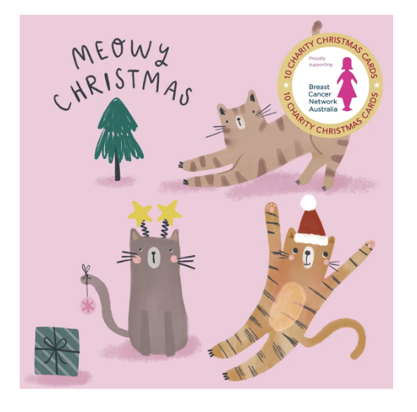 Christmas Card Wallet - BCNA - Meowry Christmas