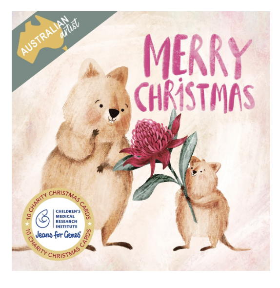 Christmas Card Wallet - CMRI - Quokka Christmas Present
