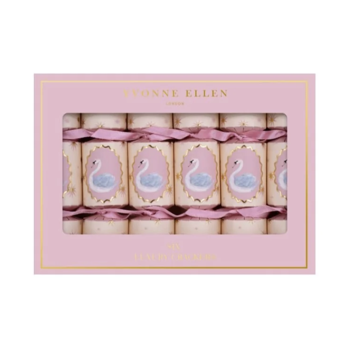 Yvonne Ellen - Mini Crackers - Pink Swan - Set of 6