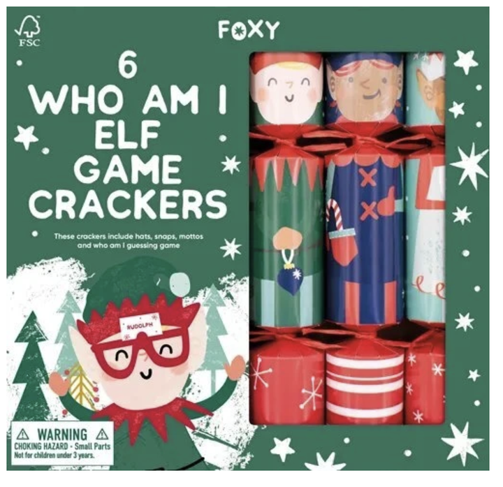 Foxy - Novelty Mini Crackers - Who Am I? - Set of 6