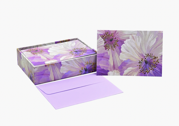 Boxed Note Cards - Poppies In Bloom