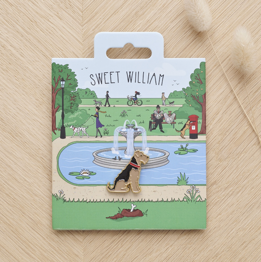 Dog Pin -  Welsh Terrier/Airedale