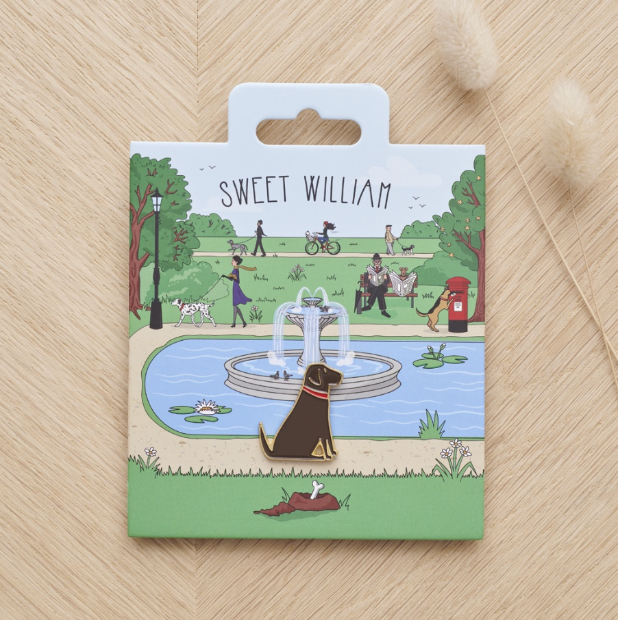 Dog Pin -  Chocolate Labrador