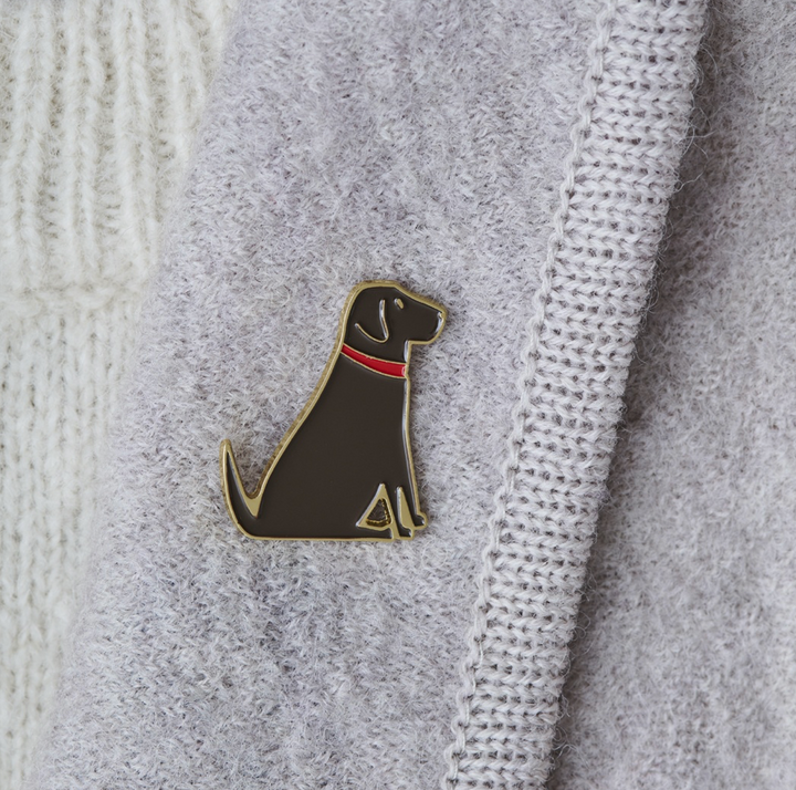 Dog Pin -  Chocolate Labrador