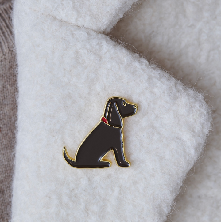 Dog Pin -  Cocker Spaniel Black