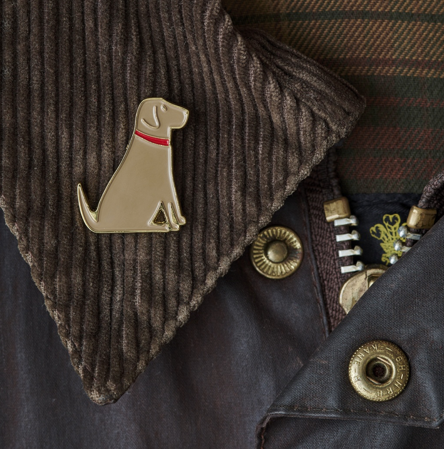 Dog Pin - Yellow Labrador