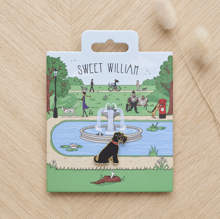 Dog Pin - Schnauzer Black