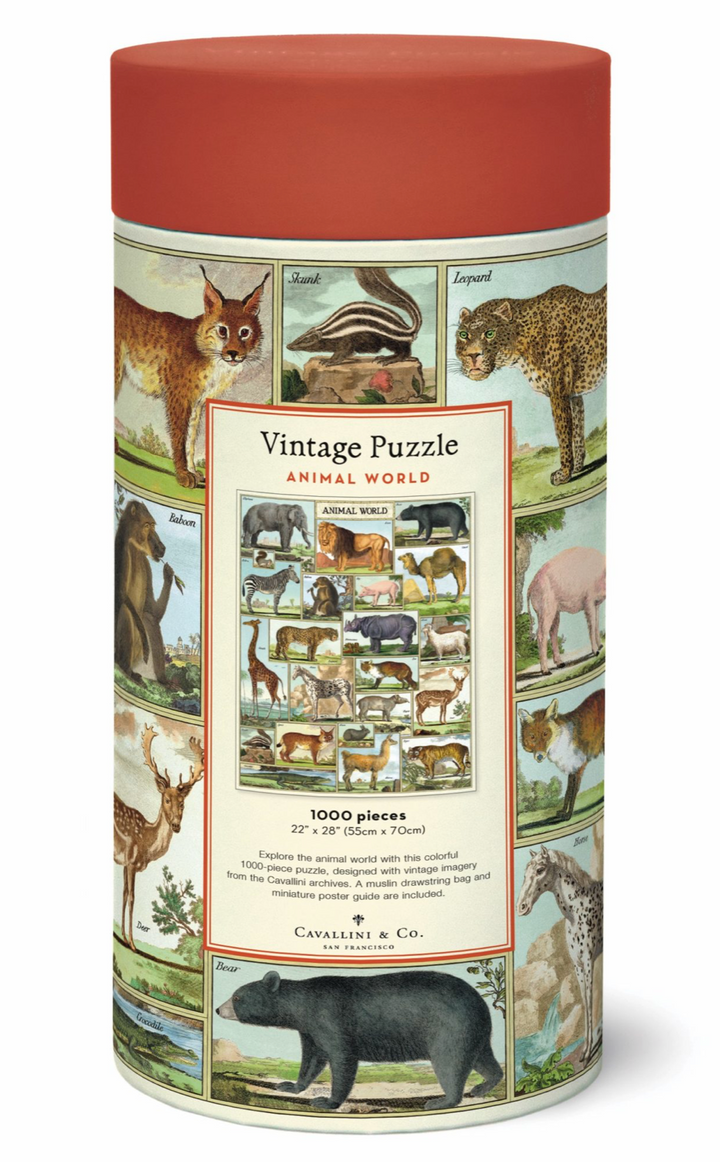 Cavallini & Co. 1000 Piece Puzzle - Animal World