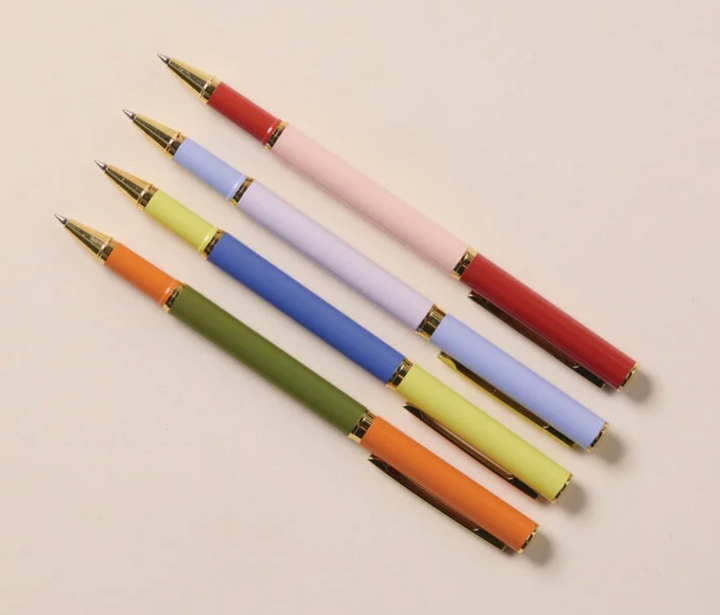 Colour Block Pens - Set of 2 -  Lavender & Blush
