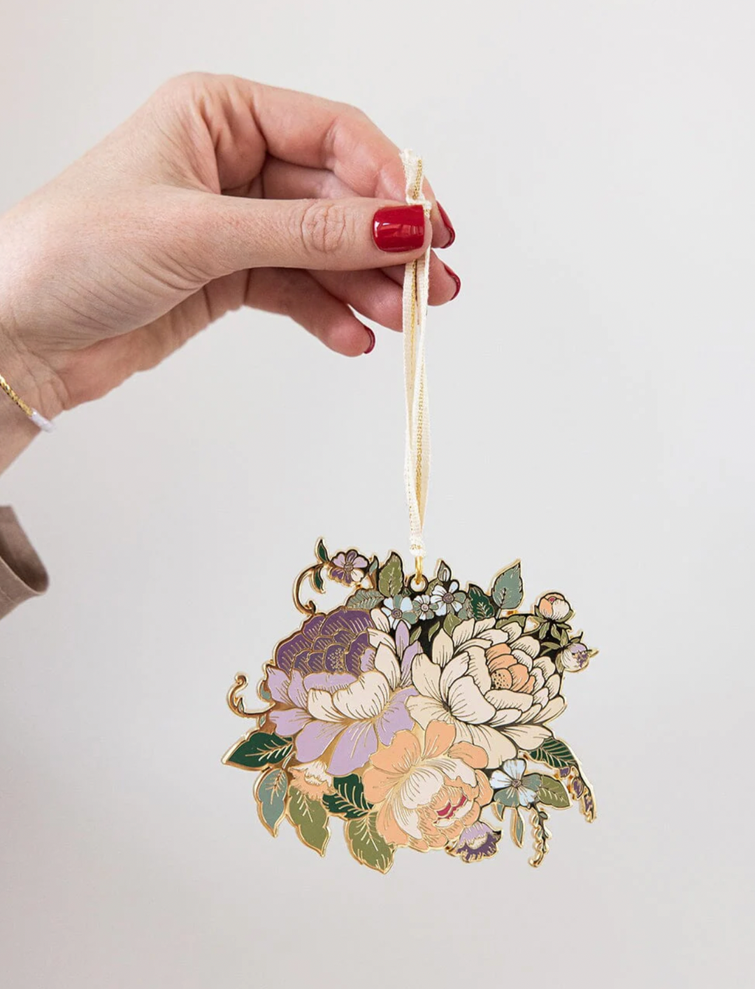 Enamel Christmas Ornament - Flower