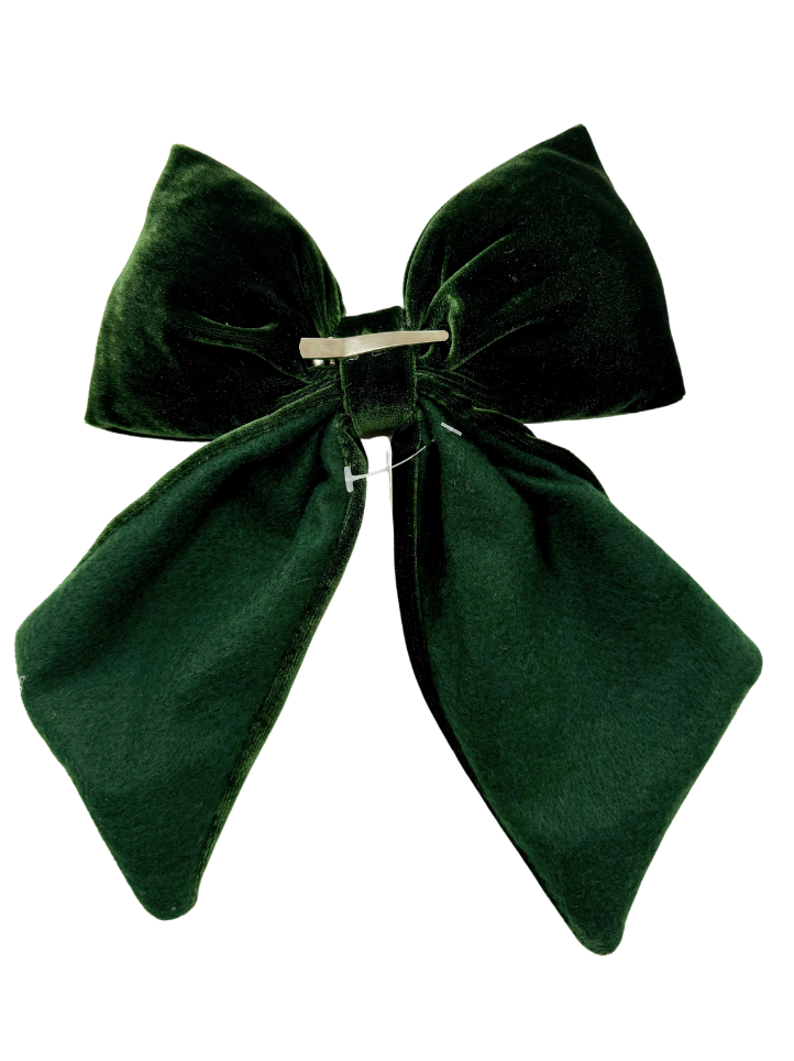 Velvet Bow Tie - Green