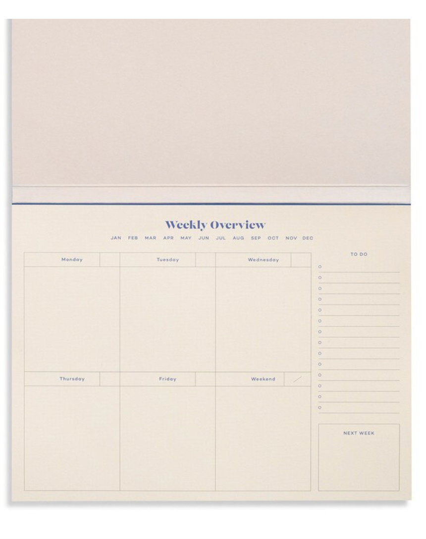 Papier Desk Planner - Joy - A5 Tan/Blue