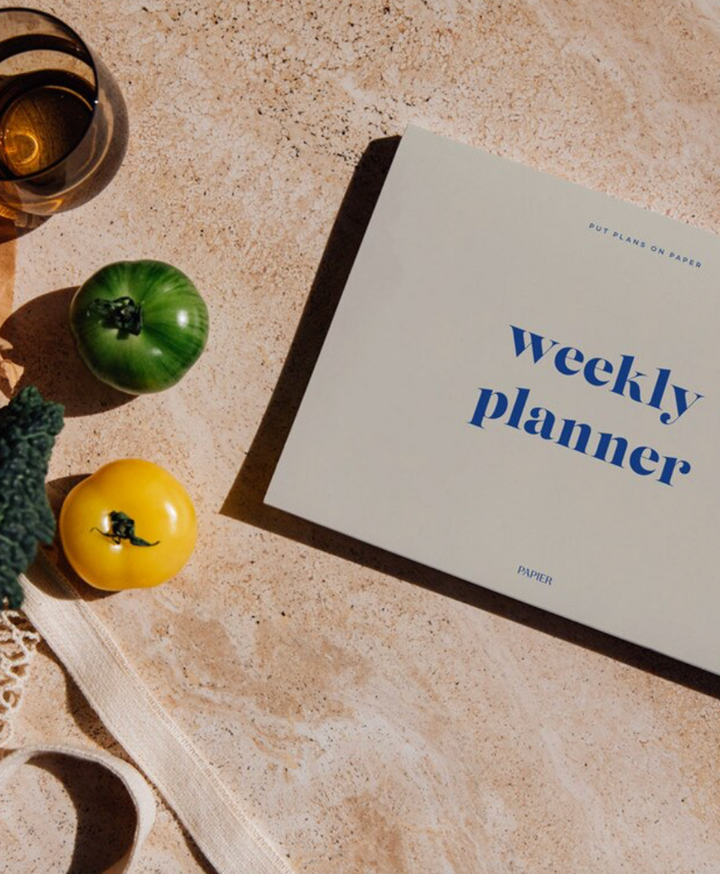 Papier Desk Planner - Joy - A5 Tan/Blue