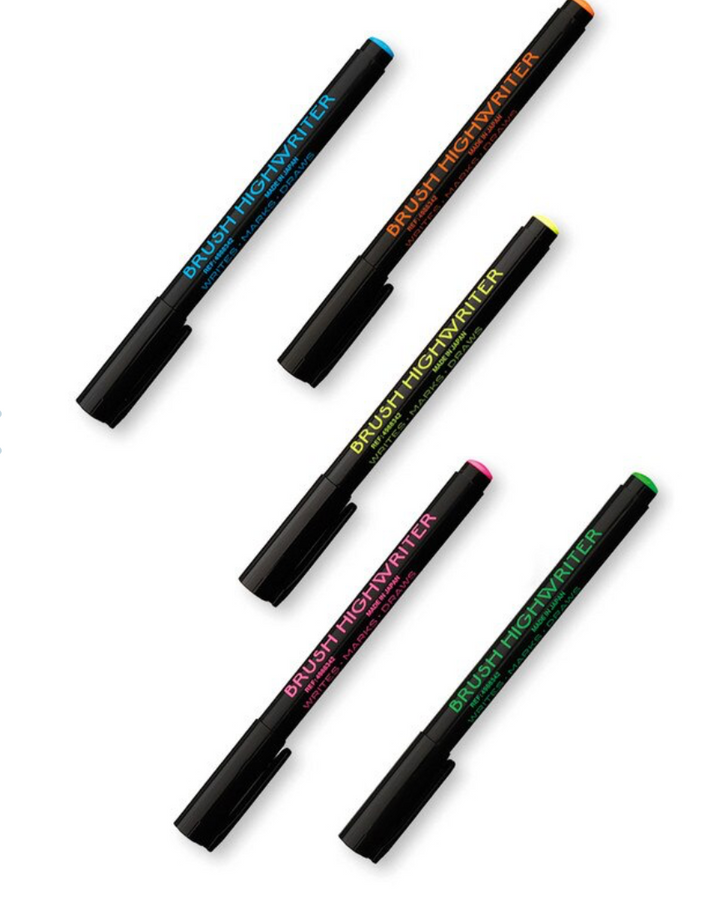 Highwriter Brush Pen - Assorted Colours