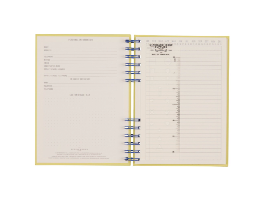Standard Issue Planner Notebook No. 12 - Cobalt + Citron