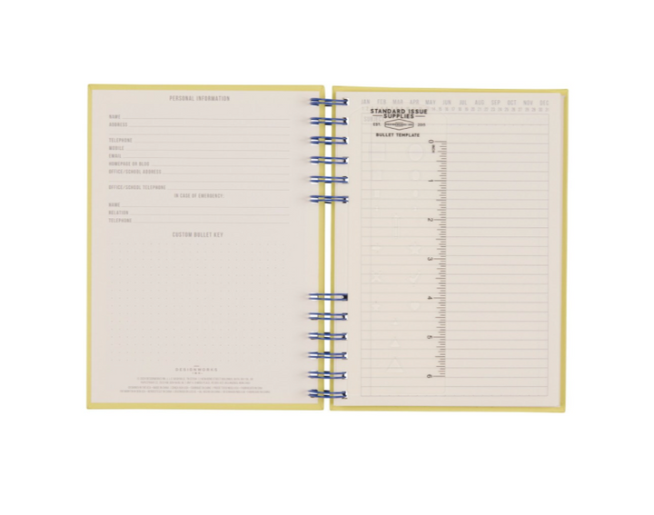 Standard Issue Planner Notebook No. 12 - Cobalt + Citron