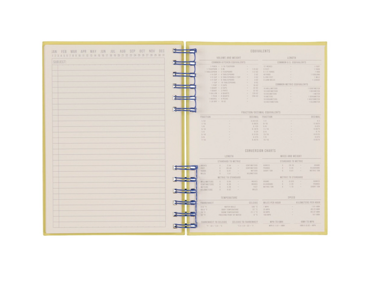 Standard Issue Planner Notebook No. 12 - Cobalt + Citron