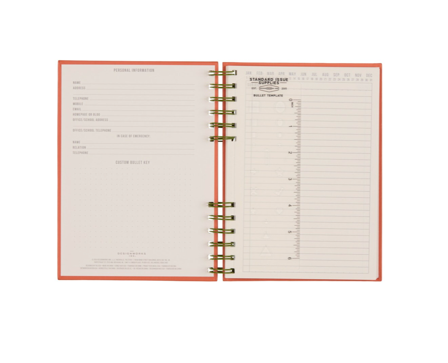 Standard Issue Planner Notebook No. 12 - Army Green + Chili