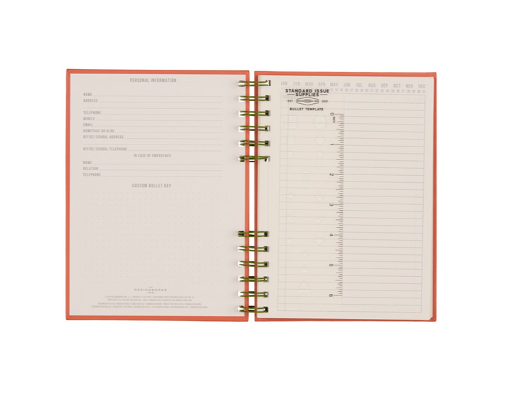 Standard Issue Planner Notebook No. 12 - Army Green + Chili