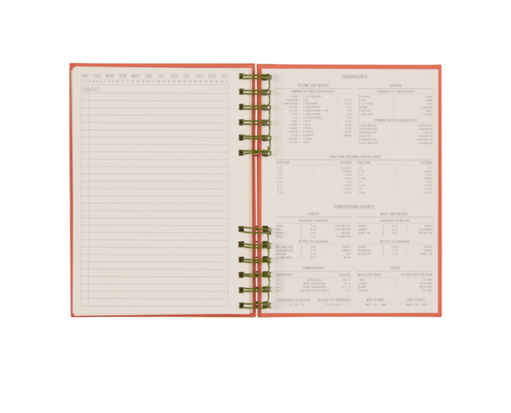 Standard Issue Planner Notebook No. 12 - Army Green + Chili
