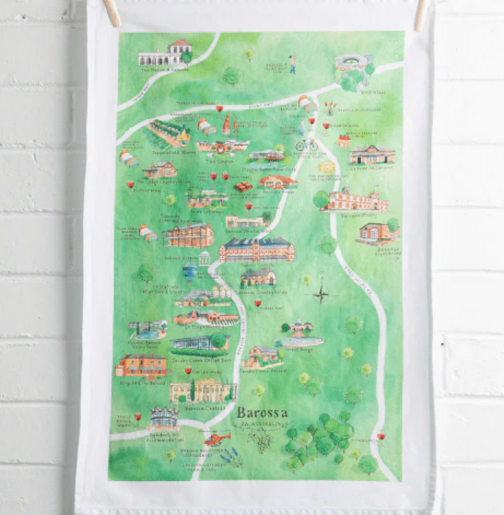 Wine Region Tea Towel - Barossa Valley