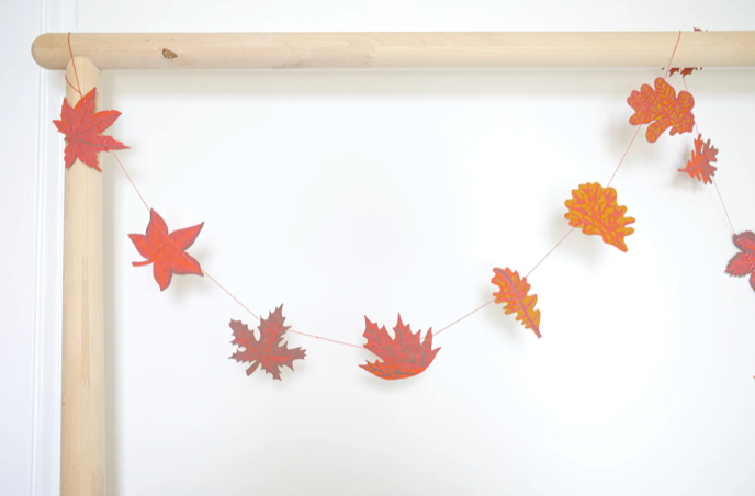 East End Decorative Garland 3m Long - Autumn leaves
