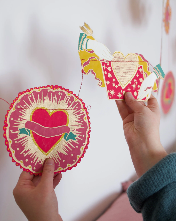 East End Decorative Garland 3m Long - Hearts