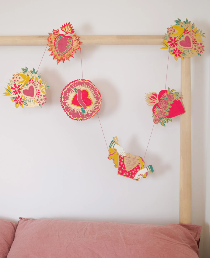 East End Decorative Garland 3m Long - Hearts