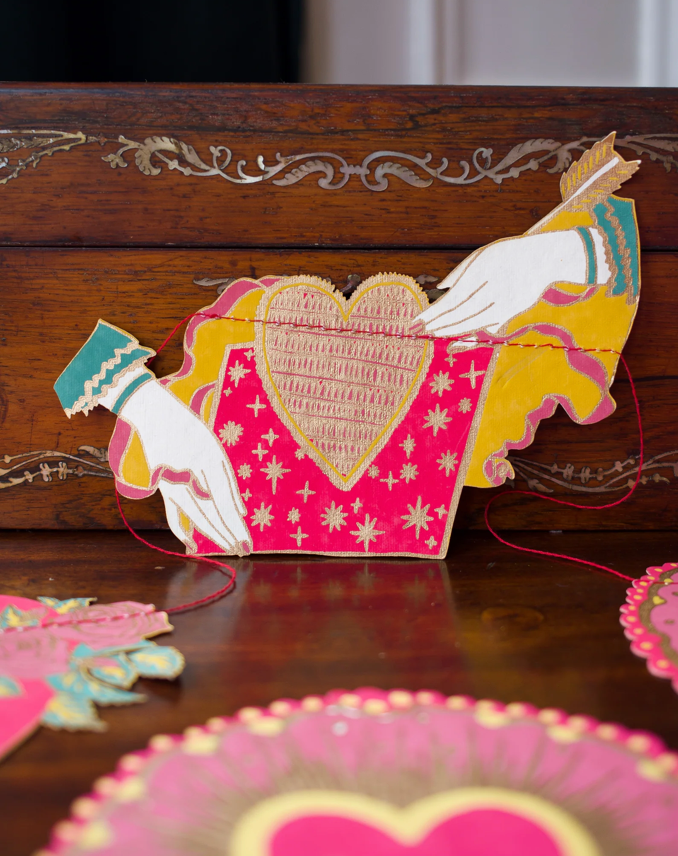 East End Decorative Garland 3m Long - Hearts