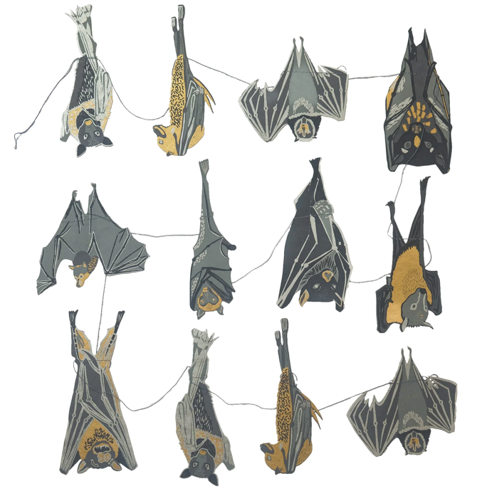 East End Decorative Garland 3m Long - Bats