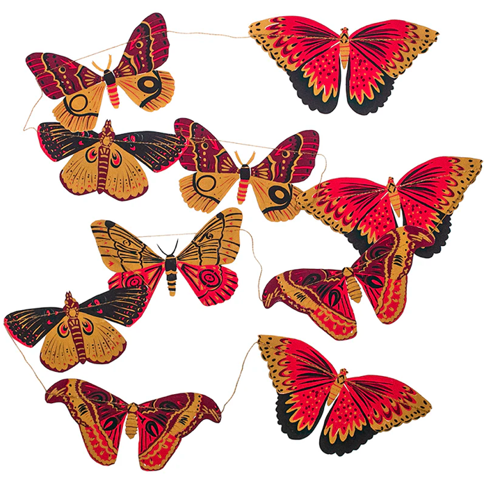 East End Decorative Garland 3m Long - Butterflies