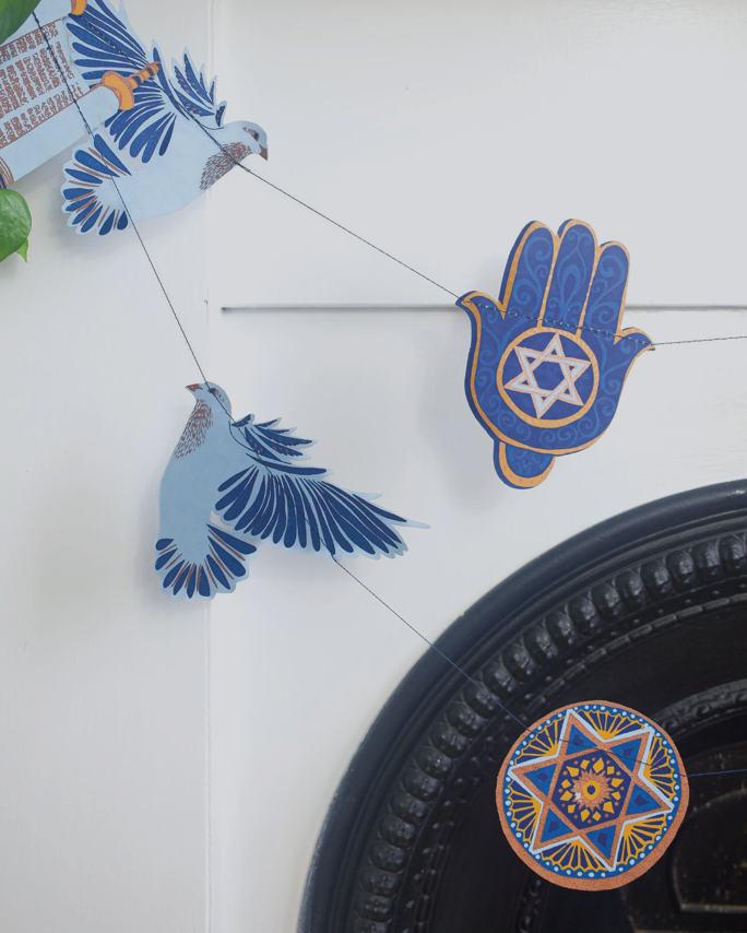 East End Decorative Garland 3m Long -  Hanukkah