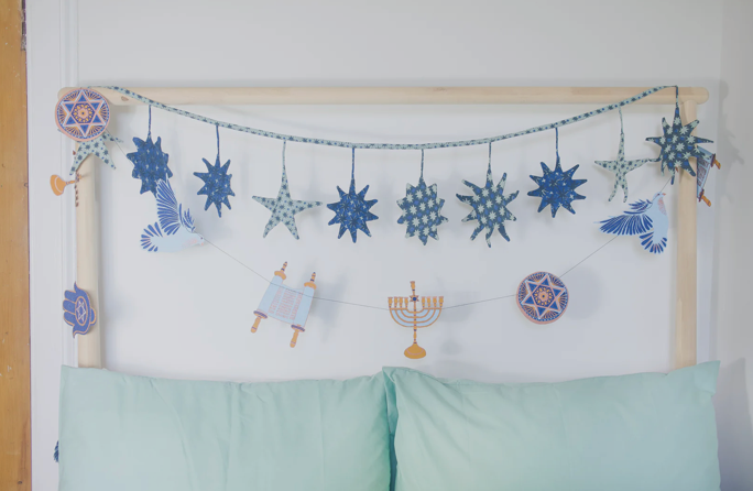 East End Decorative Garland 3m Long -  Hanukkah