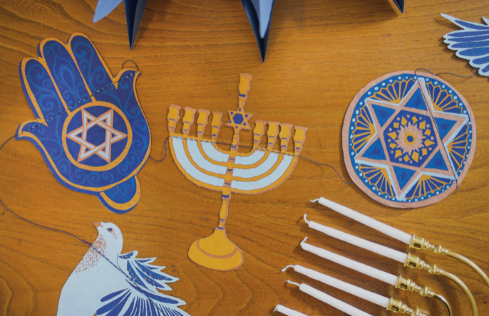 East End Decorative Garland 3m Long -  Hanukkah