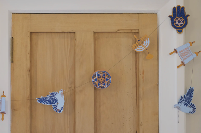 East End Decorative Garland 3m Long -  Hanukkah