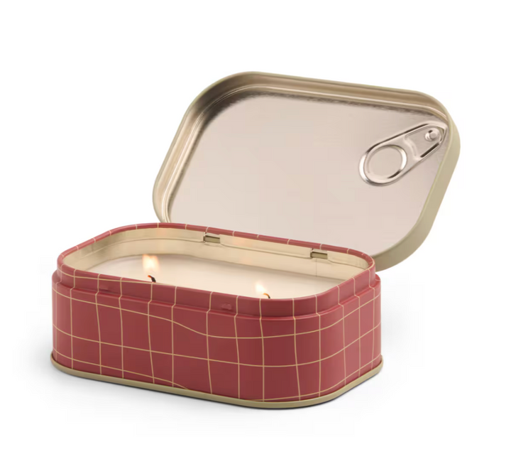 Bistro Printed Tin Candle Baguette - Heirloom Tomato